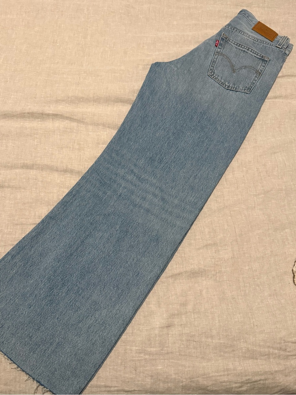 Levi's Light Blue Ribcage Wide Leg High-Rise Jeans